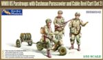 Gecko Models 1/35 WWII US Paratroops With Cushman Parascooter And Cable Reel Cart (35GM0042)
