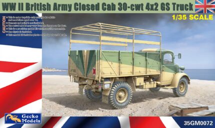 Gecko Models 1/35 WWII British Army Closed Cab 30CWT 4X2 GS Truck (35GM0072)