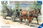 Riich Model 1/35 WWII German IF-5 Horse Drawn MG Wagon with Zwillingslafette 36 (RV35012)
