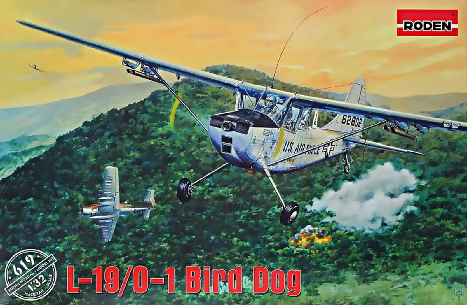 RO619 Roden 1/32 L-19/O-1 Bird Dog (RO619) - Image 1