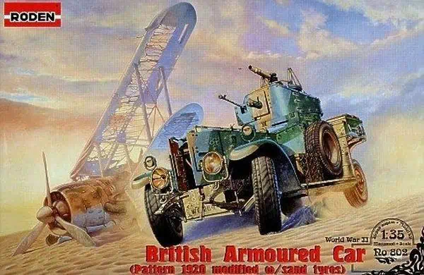 RO802 Roden 1/35 British Armoured Car (Pattern 1920 Modified W) (RO802) - Image 1
