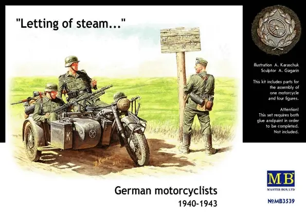 MB3539_1 Master Box 1/35 German Motorcyclists (MB3539) - Image 1