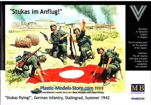 MB3545_1 โมเดลฟิกเกอร์ Master Box 1/35 MB3545 Stukas flying!, German Infantry, Stalingrad, Summer 1942 - Image 1