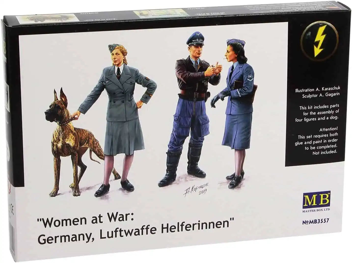 MB3557_1 Master Box 1/35 Women at War: Germany, Luftwaffe Helferinnen (MB3557) - Image 1