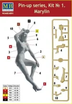 Master Box 1/24 Pin-up Series, Kit No. 1. Marylin (MB24001) - Image 3