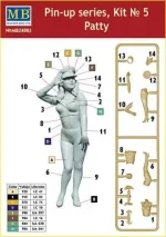 Master Box 1/24 Pin-up Series, Kit No. 5. Patty (MB24005) - Image 3