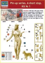 Master Box 1/24 Pin-up Series. A Short Stop. Kit No. 1 (MB24015) - Image 2