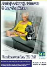 Master Box 1/24 Truckers Series. Joni (Lookout) Johnson & Her Dog Maxx (MB24045) - Image 2