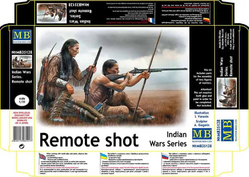 โมเดลฟิกเกอร์ Master Box 1-35 MB35128 Indian Wars Series. Remote shot_1 Master Box 1/35 Indian Wars Series (MB35128) - Image 1