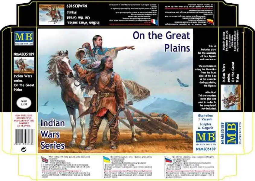 โมเดลฟิกเกอร์ Master Box 1-35 MB35189 Indian Wars Series. On the Great Plains_1 Master Box 1/35 Indian Wars Series (MB35189) - Image 1