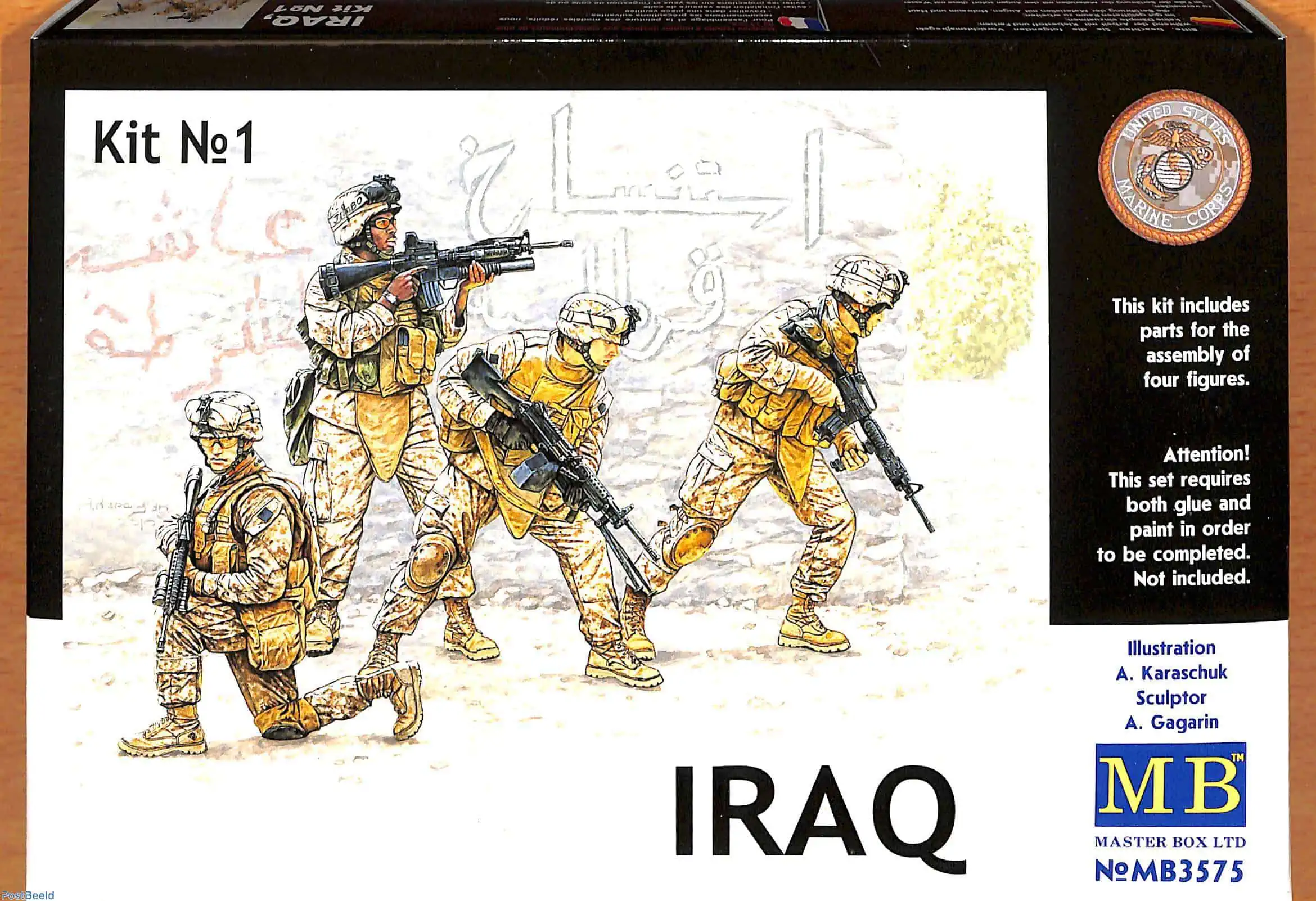 โมเดลฟิกเกอร์ Master Box 1-35 MB3575 IRAQ KIT 1_1 โมเดลฟิกเกอร์ Master Box 1/35 MB3575 IRAQ KIT 1 - Image 1