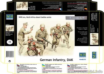 Master Box 1/35 German Infantry, DAK (MB3593)
