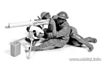 โมเดลฟิกเกอร์ Master Box 1/35 MB3597 Vickers Machine Gun team, North Africa Desert Battle Series, WW II era - Image 5