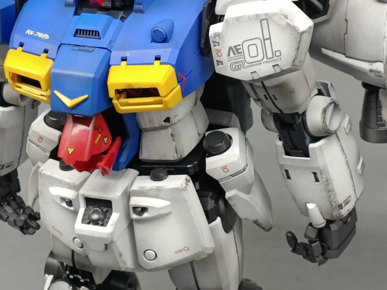 รายละเอียดช่วงอกและช่วงแขน Gundam GP01/Fb บริการรับประกอบทำสีกันพลา