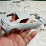 ลงสีรองพื้นตัวบอดี้โมเดลรถยนต์ Tamiya 1/24 Toyota GR86 บริการรับประกอบโมเดลรถยนต์ด้วยโมเดลเลอร์มืออาชีพ