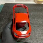 มุมด้านบนหลังพ่นสีบอดี้โมเดลรถยนต์ Tamiya 1/24 Toyota GR86 เสร็จ บริการรับประกอบโมเดลรถยนต์ด้วยโมเดลเลอร์มืออาชีพ