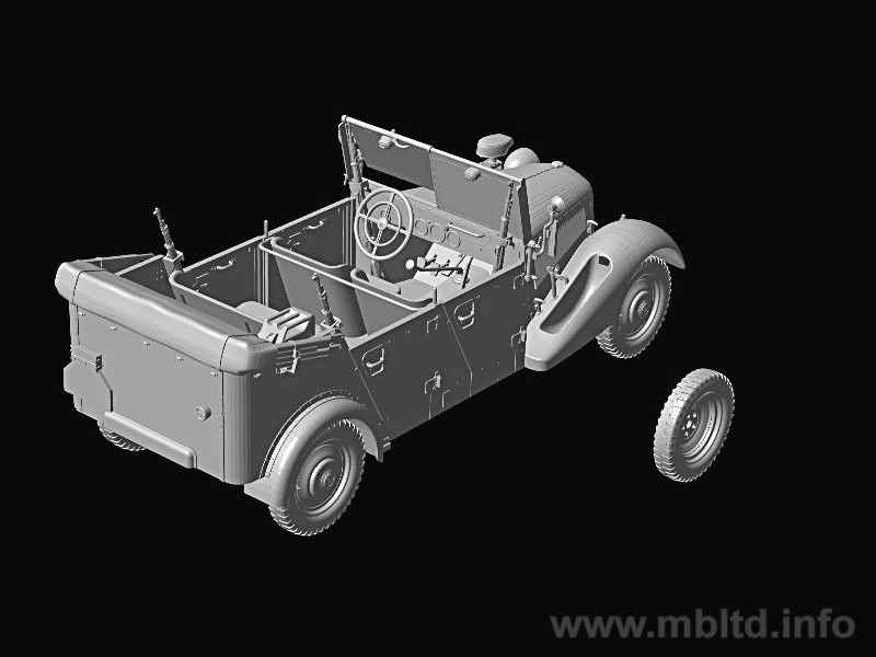 Master Box 1/35 German Military Staff Car Sd.Kfz.1 Type 170 VK (MB3530) - MB3530