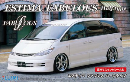 Fujimi 1/24 Toyota Estima Fabulous Half Type w/Window Frame Masking (ID-71) - ID-71