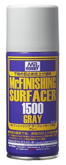 สีรองพื้น MR.FINISHING SURFACER 1500 GRAY 170ml - B-527