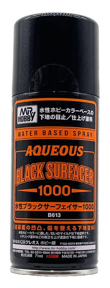 สีรองพื้นดำ Aqueous Black Surfacer 100 Spray - B-613