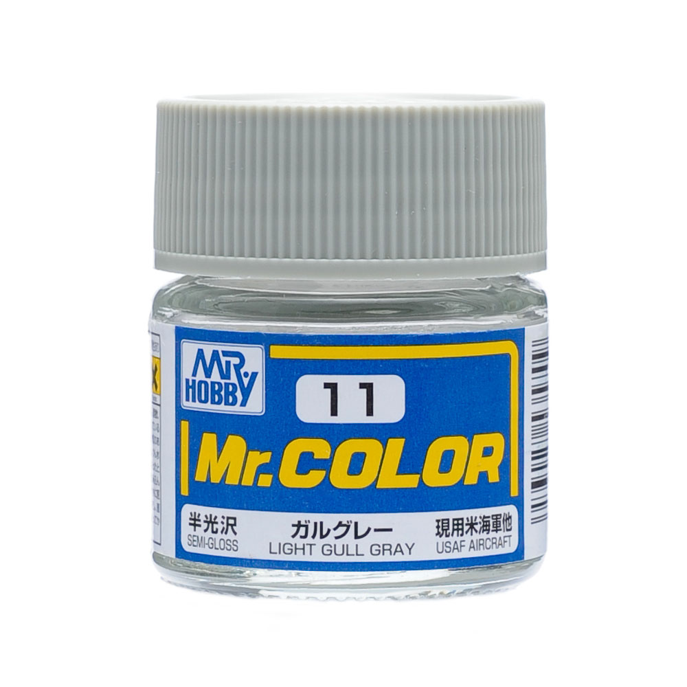 C-011 สีเทาอ่อน (LIGHT GULL GRAY) Mr.Hobby - C-11