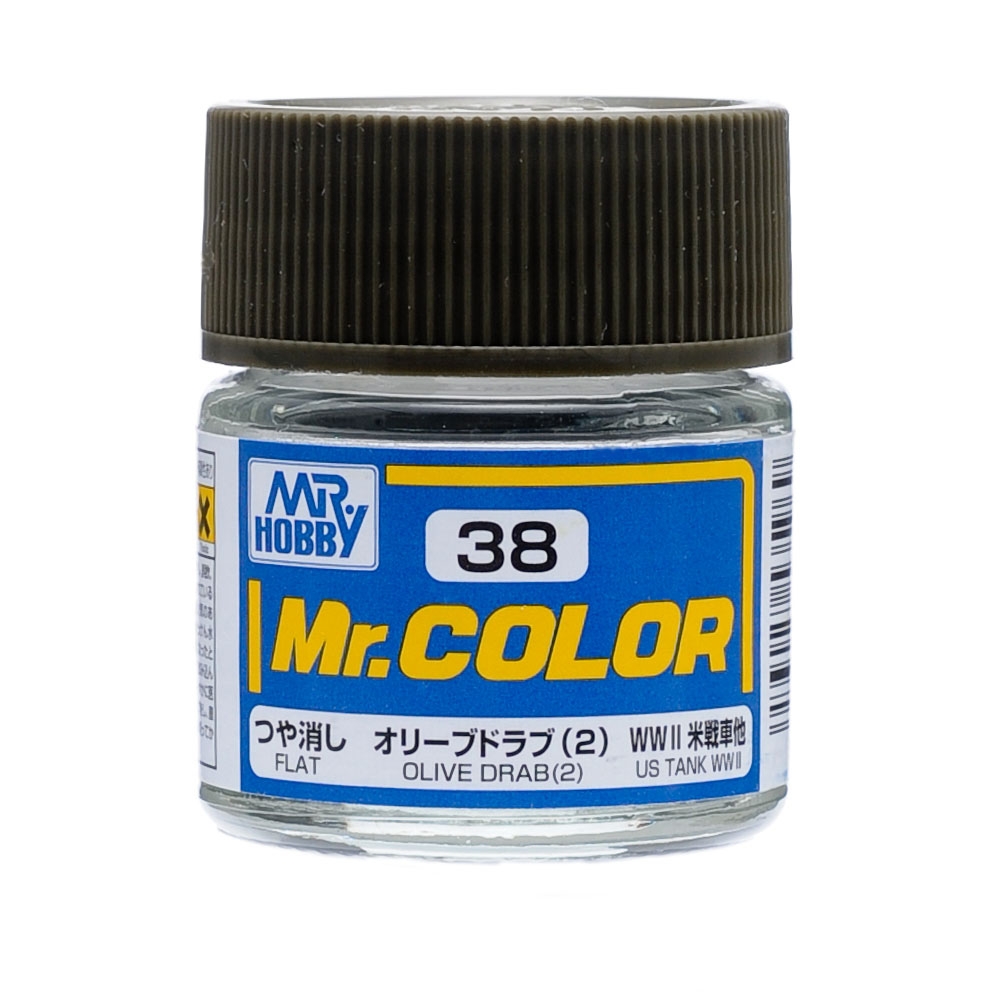 C-038 สีแลคเกอร์ Mr.Color C-38 OLIVE DRAB 2 - C-38