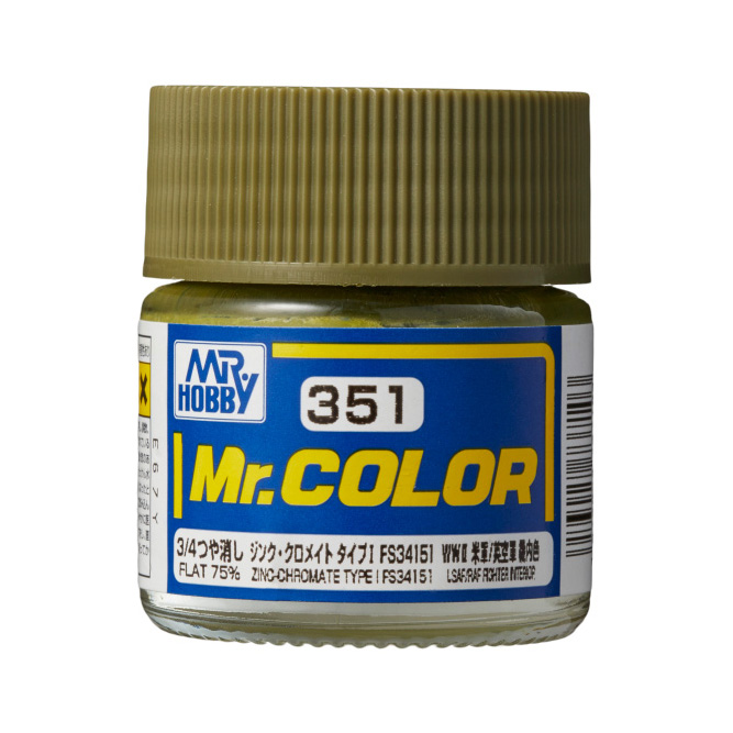 สีแลคเกอร์ Mr.Color C-351 (ZINC-CHROMATE TYPE FS34151) - C-351