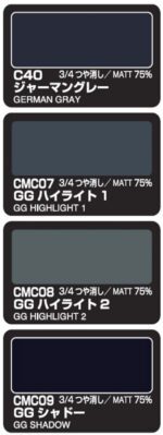 ชุดสีโมดูลเลชั่นเกรย์เยอรมัน CS-583 - CS-583