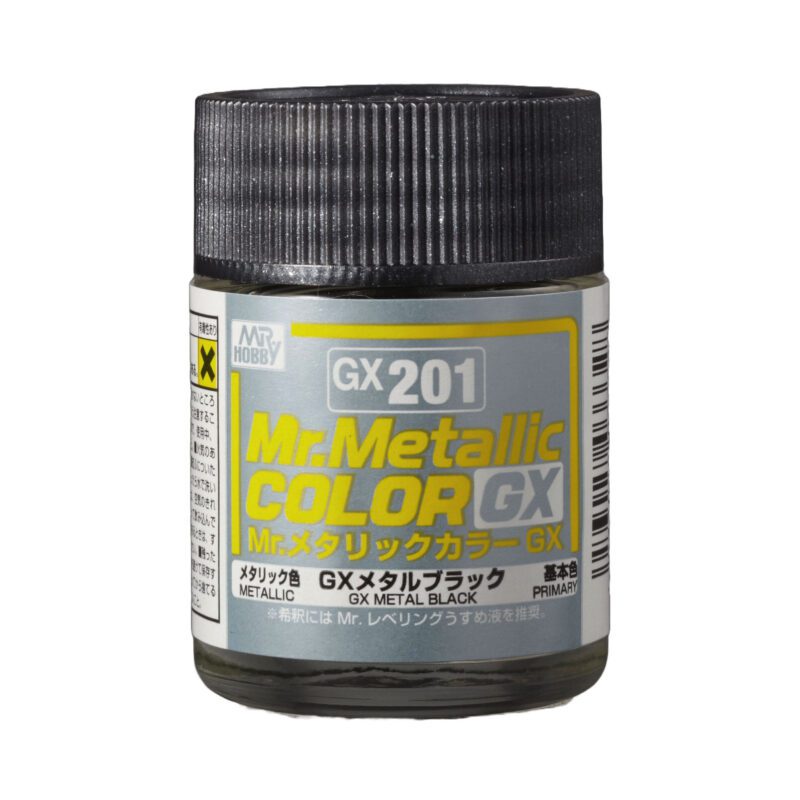 สีแลคเกอร์เมทัลลิกดำ GX-201 - GX-201