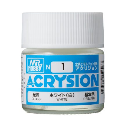 สีอะคริลิค N-01 ขาว Mr.Hobby - N-1