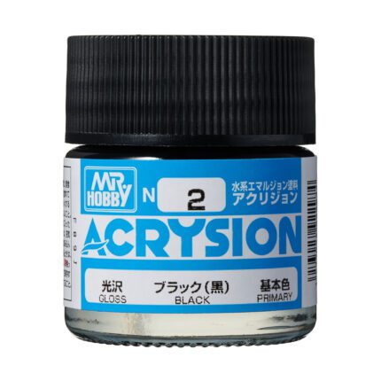 สีอะคริลิค MR.ACRYSION N-02 BLACK - N-2
