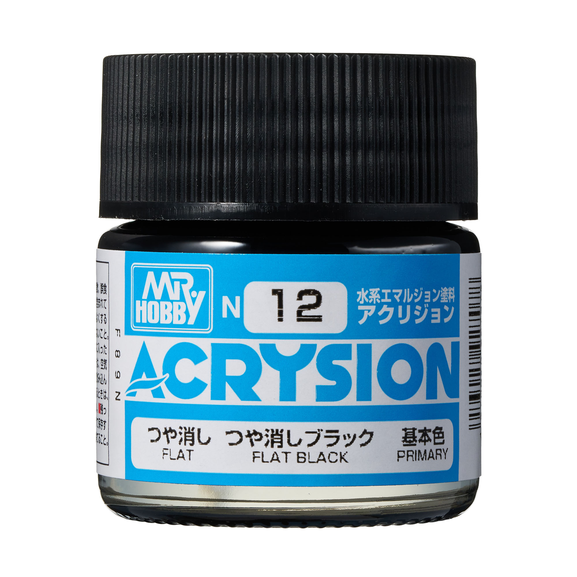 N-012 สีอะคริลิค N-12 สีดำด้าน - N-12