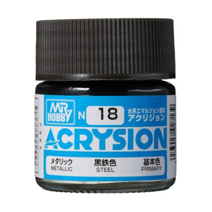 สีอะคริลิค N-18 สตีล Mr.Hobby - N-18