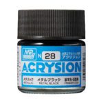 สีอะคริลิค N-28 เมทัลแบล็ค - N-28