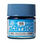 สีอะคริลิค N-56 สีน้ำเงินกลาง - N-56