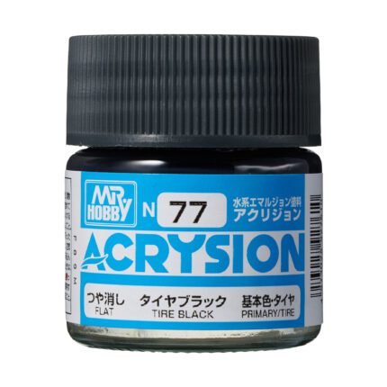 สีอะคริลิค N-77 สีดำยาง - N-77