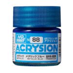 สีอะคริลิค MR.ACRYSION N-88 สีน้ำเงินเมทัลลิค - N-88