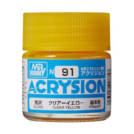 สีอะคริลิค N-91 สีเหลืองใส - N-91