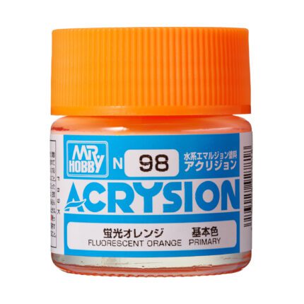 สีอะคริลิค N-98 สีส้มเรืองแสง - N-98