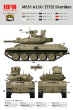 Rye Field Model 1/35 M551A1/A1TTS Sheridan (RFM5020) - RFM5020