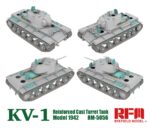 Rye Field Model (RFM) 1/35 KV-1 Reinforced Cast Turret Tank Model 1942 (RFM5056) - RFM5056