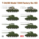 Rye Field Model (RFM) 1/35 T-34/85 Model 1944 Factory No.183 (RFM5083) - RFM5083