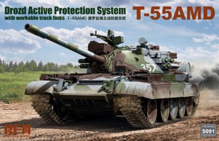 Rye Field Model 1/35 T-55AMD Drozd Active Protection System with Workable Track Links (RFM5091) - RFM5091