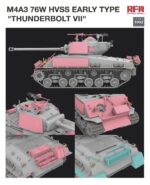 Rye Field Model 1/35 M4A3 76W HVSS Early Type Thunderbolt VII (RFM5092) - RFM5092