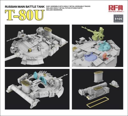 Rye Field Model (RFM) 1/35 T-80U (RFM5105) - RFM5105