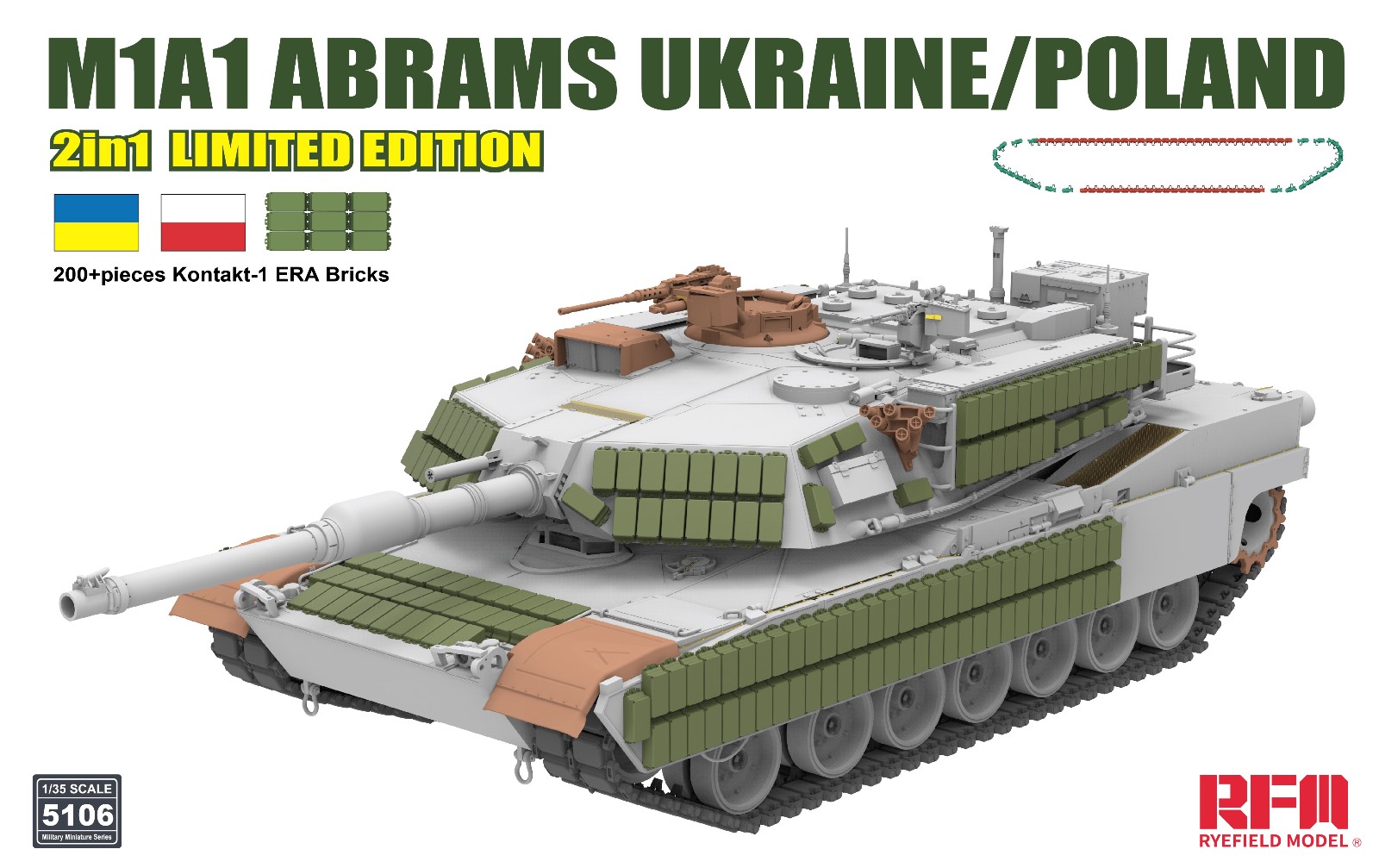 Rye Field Model (RFM) 1/35 M1A1 Abrams Ukraine / Poland (RFM5106) - RFM5106