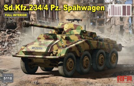 Rye Field Model 1/35 Sd.Kfz.234/4 Spahwagen w/Full Interior (RFM5118) - RFM5118