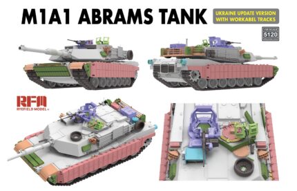 Rye Field Model 1/35 M1A1 Abrams Ukraine Update Version w/Workabel Tracks (RFM5120) - RFM5120