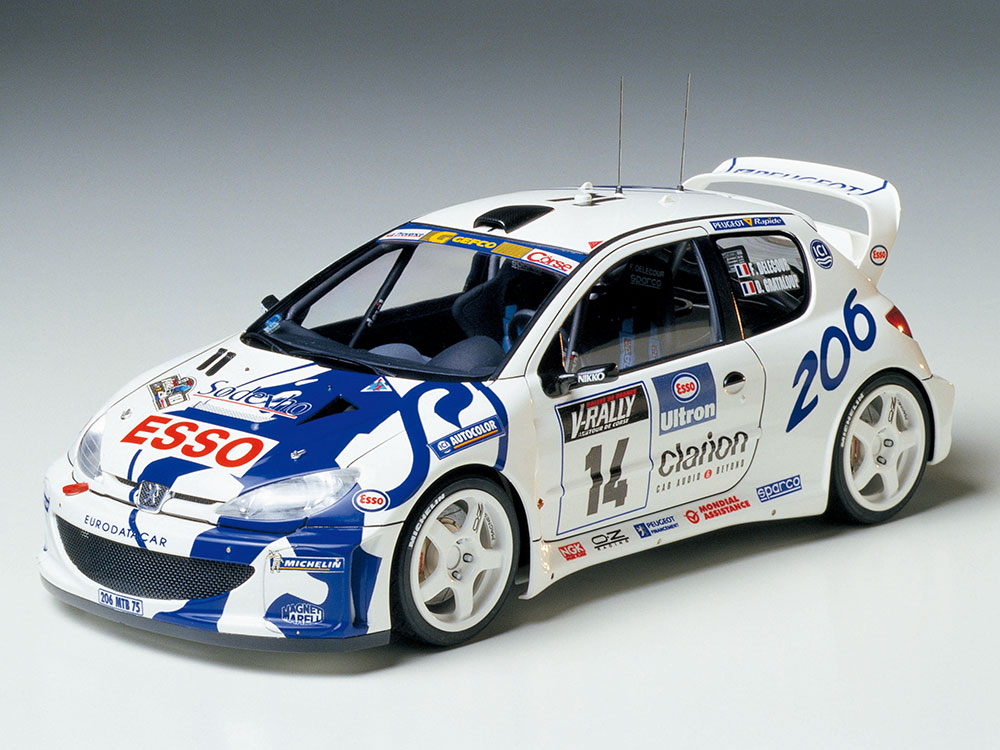 TA24221_1 Tamiya 1/24 Peugeot 206 WRC (TA24221) - TA24221