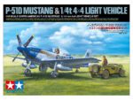 Tamiya 1/48 North American P-51D Mustang & 1/4 Ton 4x4 Light Vehicle Set (TA25205) - TA25205